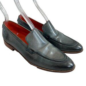 Melvin and Hamilton loafers distressed blue gray leather 37 slip on shoes flats